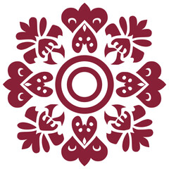 Abstract Floral Pattern for Fabric and Textiles
