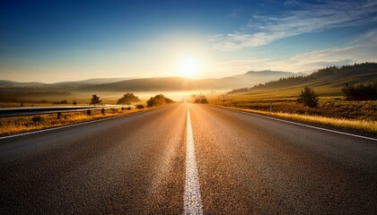 Fototapeta premium 旅と一本道 Travel 