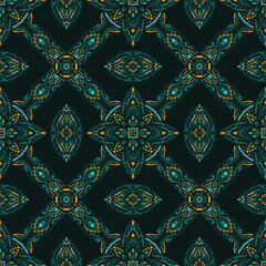 seamless pattern, ikan, indian pattern,detailed, vintage geometric floral seamless pattern, batik, geometric, tribal, print, vector