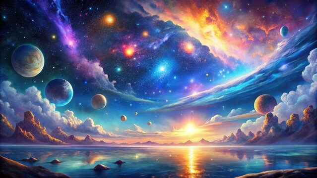 Luminescent Cosmic Dreamscapes