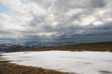 nordic landscape inside the North Cape area, Magerorya Island, Norway