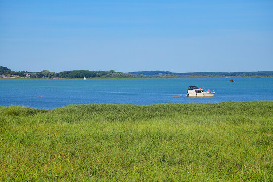 View at Lake Kummerow, in Mecklenburg Switzerland, Germany
