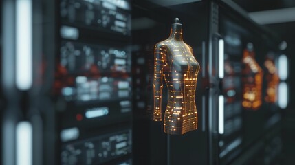 Fashion visuals highlight the fusion of advanced technology in the industry, ranging from innovative smart textiles to digital design techniques and groundbreaking advancements.