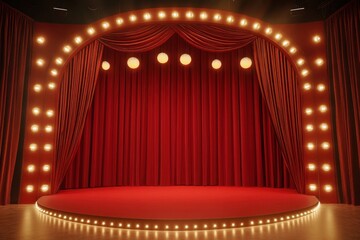 Red Theater Stage