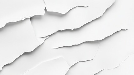 Fototapeta premium Bright white sticker close-up on white background - blank label template for design use