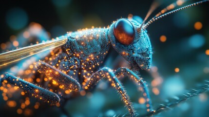 Fototapeta premium A close-up view of an insect's body