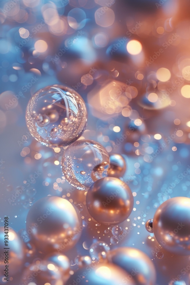 Aufkleber a close-up view of a bunch of balls sitting on a table, often used in product or game demonstrations