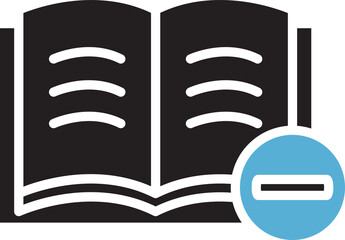 Book and Minus Icon