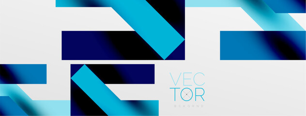 Obraz premium Colorful squares, lines minimal abstract background. Vector Illustration For Wallpaper, Banner, Background, Card, Book Illustration, landing page