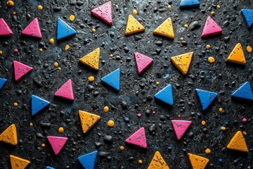 triangle small pieces background