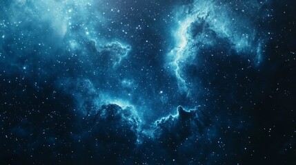 Night sky. Universe filled with stars, nebula and galaxy