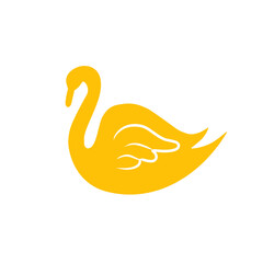 swan vector icon