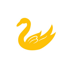 swan vector icon