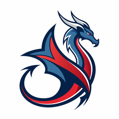 Dragon art vector illustration