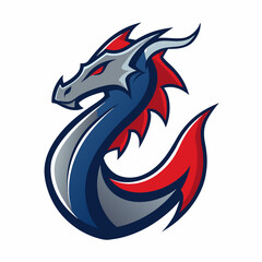 Dragon art vector illustration