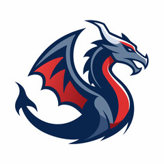 Dragon art vector illustration