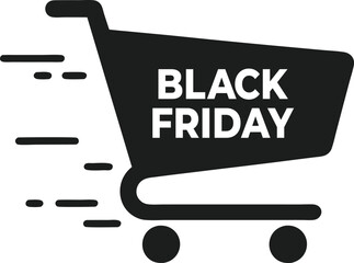 A Shopping Cart Silhouette Vector