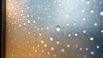 Fototapeta premium frosted glass, pastel colors, water droplets