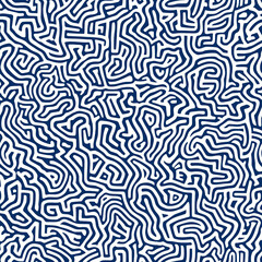 Fototapeta premium abstract blue maze pattern background