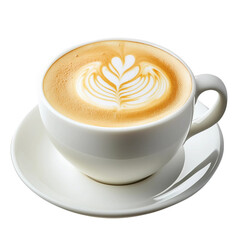 Latte isolated on white