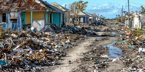 after Hurricane Irma in the Bahamas