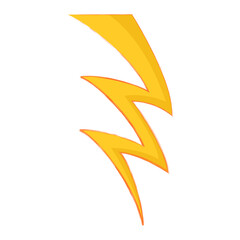 Curved Lightning Bolt