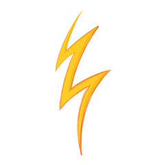 Curved Lightning Bolt