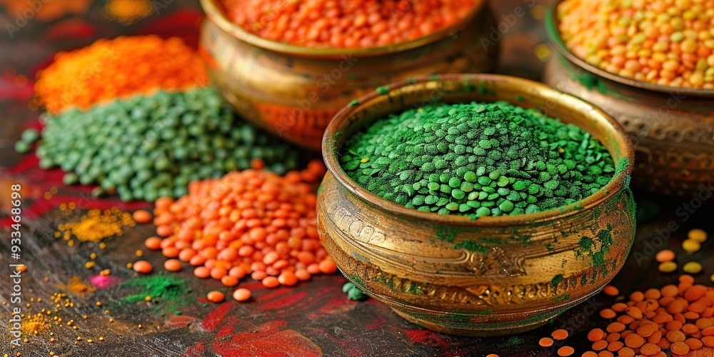 Sticker spices in a bowl