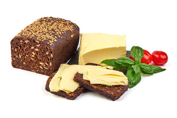 Butter, isolated on white background. High resolution image.