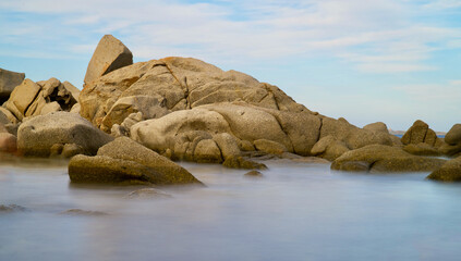 sardinia rocks on the beach mystic atmosphere