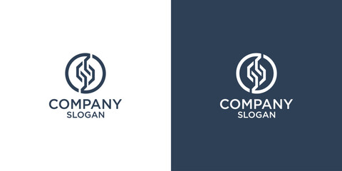 letter s abstract geometry logo vector design