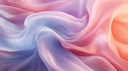 Obraz premium Smooth and flowing abstract shapes in pastel tones
