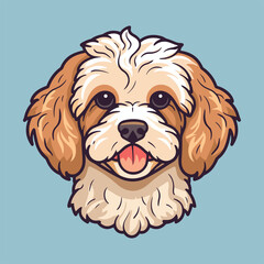 Illustration of a cute puppy