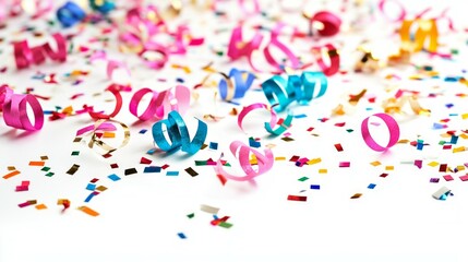 A collection of confetti 