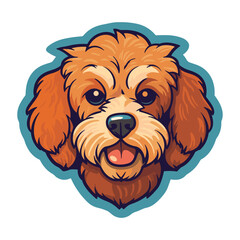 Illustration of a cute puppy