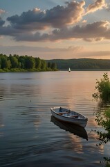 boat on the lake