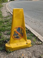 Traffic Cone Roadworks Red and White Barriers
