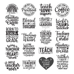 Fototapeta premium 20 Teacher SVG Bundle