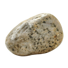 [Transparent Background PNG]Close Up Of Single Gray River Rock