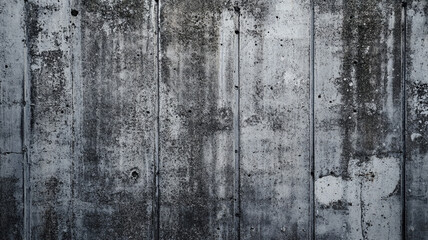 Obraz premium Weathered gray concrete wall with texture and imperfections in a minimalist style