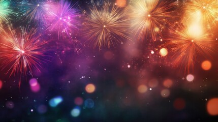 Fototapeta premium Colorful Fireworks Display