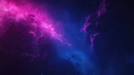 A cosmic galaxy gradient blending deep blues, purples, and magentas with subtle touches of stardust and light, creating a sense of wonder and infinity