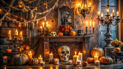 Obraz premium Gothic Halloween Home Decor Ideas.