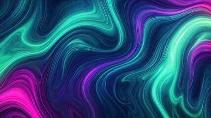 Fototapeta premium An aurora borealis gradient featuring swirling shades of green, blue, and purple, with subtle hints of pink, capturing the ethereal beauty of the northern lights 