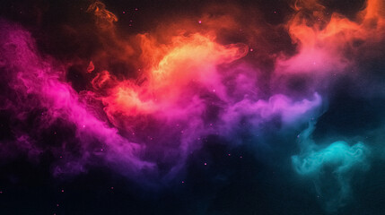 A bold neon gradient blending intense colors like hot pink, bright blue, and vivid purple, creating a glowing and energetic visual