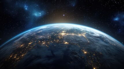 Earth from Space at Night