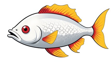 fish on a white background