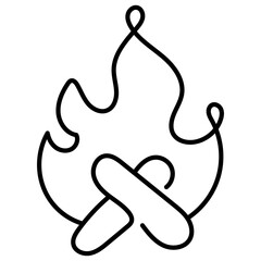 Fototapeta premium Fire Three. Ideal for use as a transparent PNG.