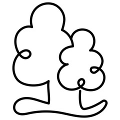 Oak Trees. Ideal for use as a transparent PNG.