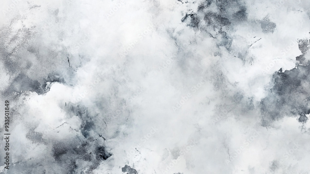 Poster a soft gray and white abstract cloud texture in a serene, minimalistic style
